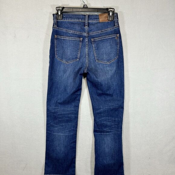Madewell Cali Jeans Demi-Boot Womens Size 24 Blue Denim Bootcut‎ Mid Rise - Picture 2 of 7
